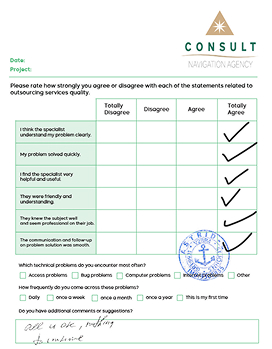 Customer feedback form 5